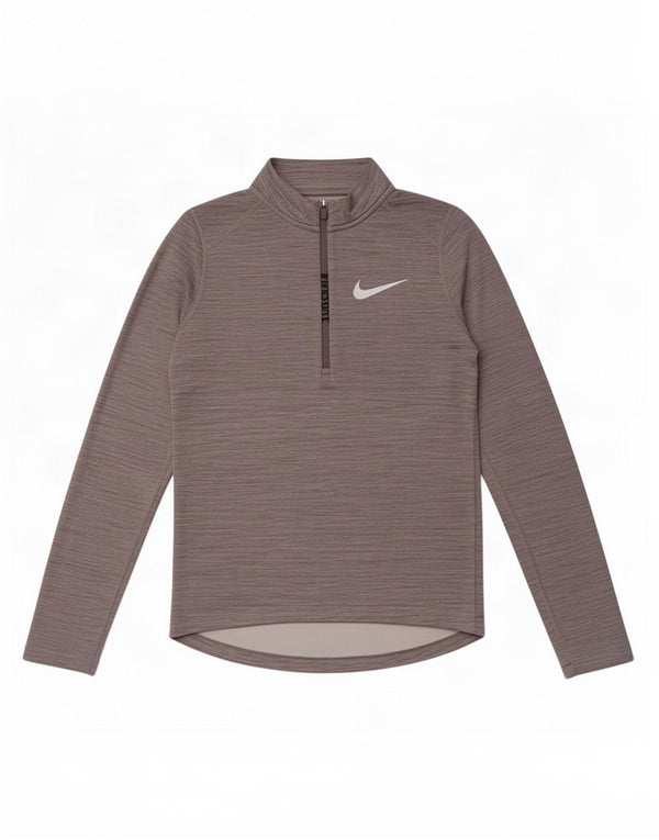Top della tuta pullover Nike da ragazzo Dri Fit 13-14 anni XL grigio chiazzato
