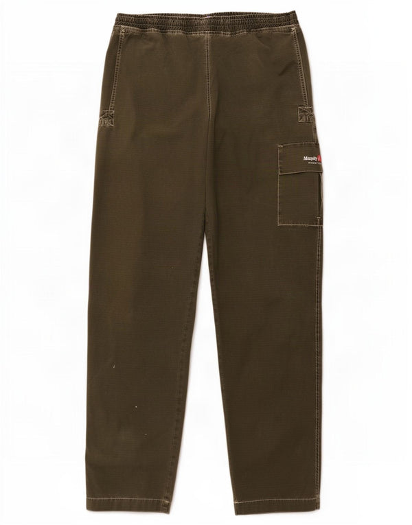 Pantaloni cargo dritti da uomo Murphy & Nye 2XL W42 L34 cotone verde