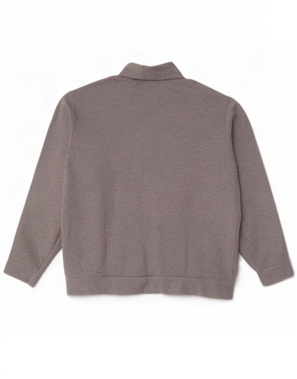 Polo Ralph Lauren Felpa con collo con zip da uomo Maglione XL Cotone grigio