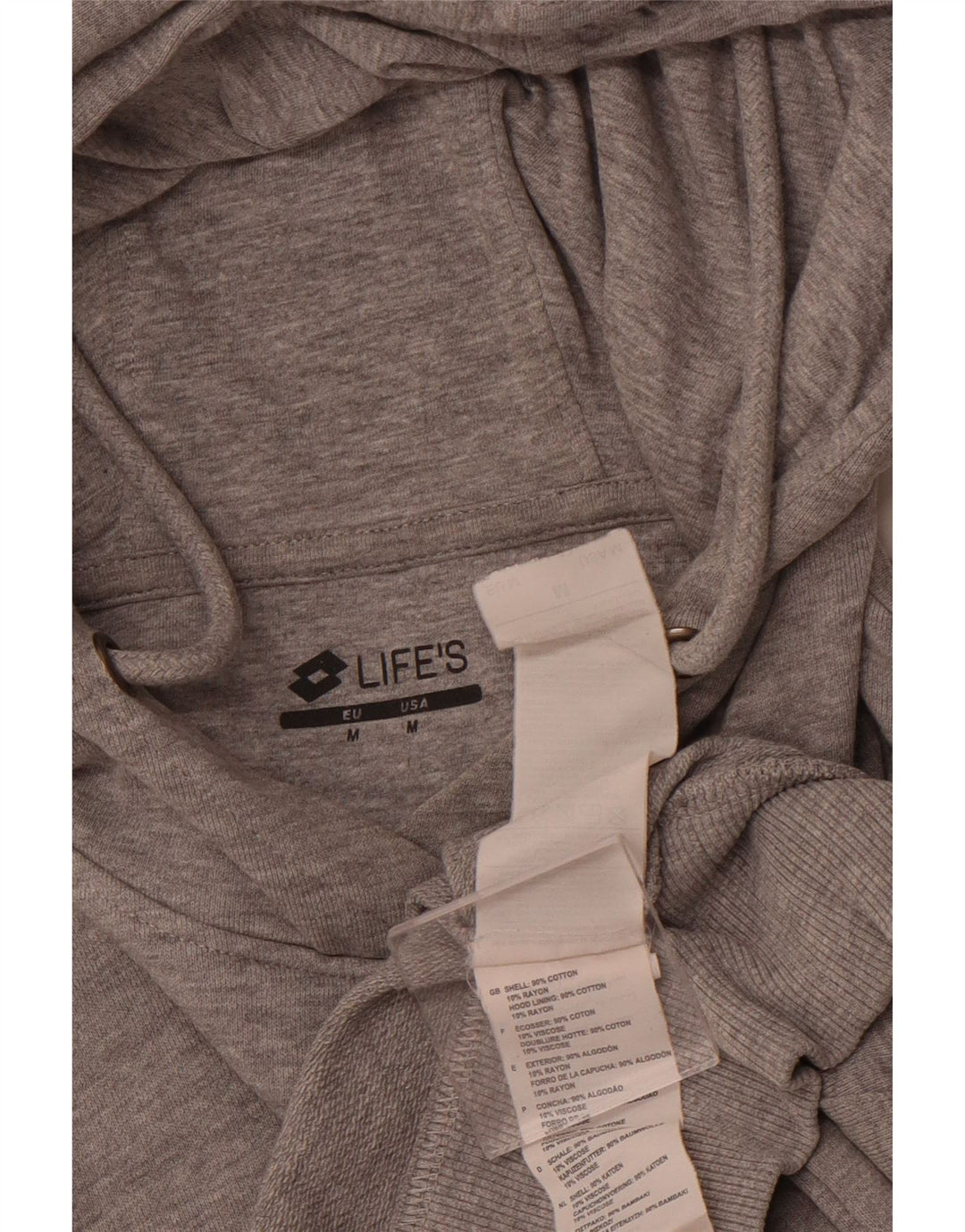 Maglione con cappuccio da donna LOTTO UK 14 Cotone grigio medio