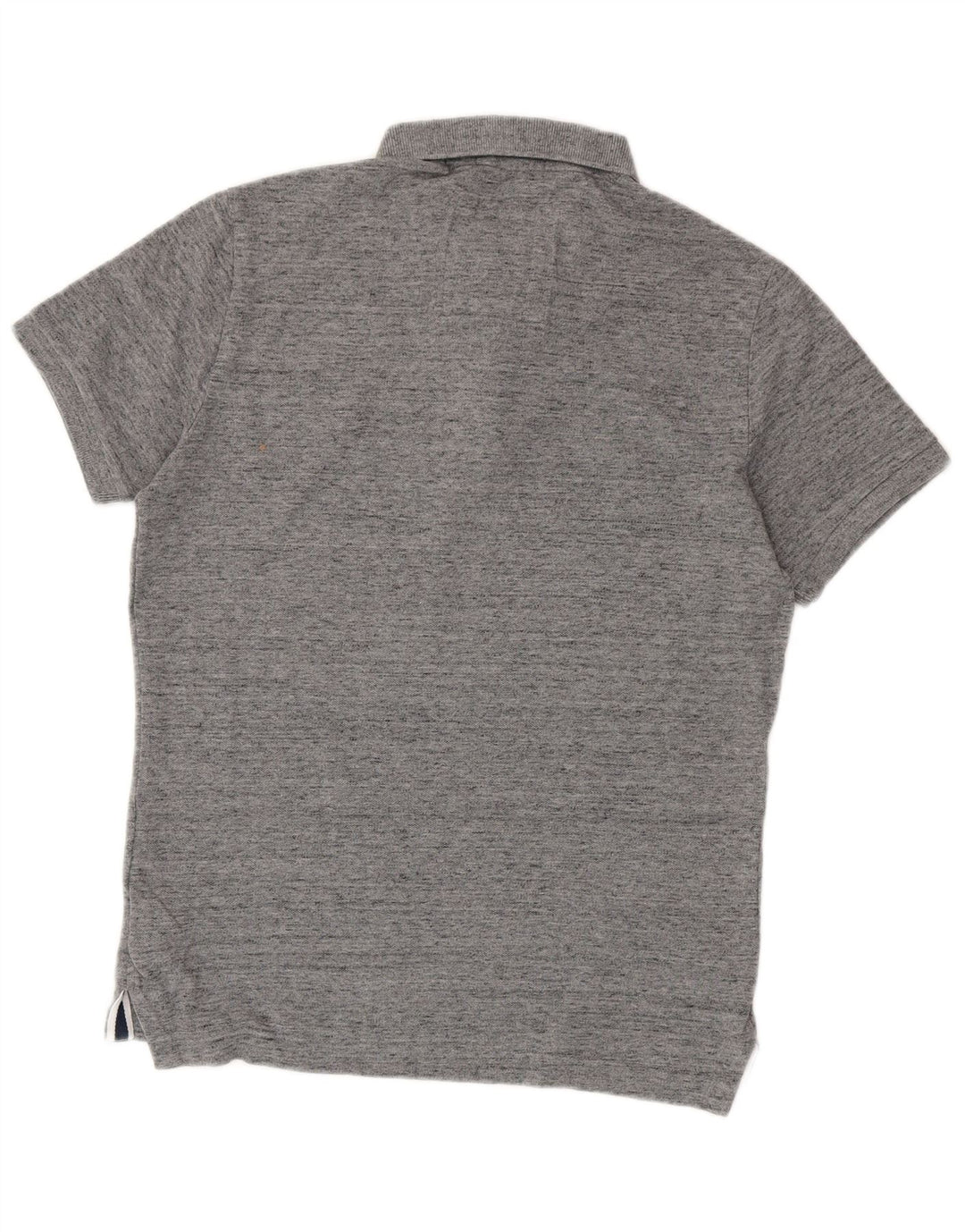 Polo da uomo Superdry in cotone mélange grigio medio