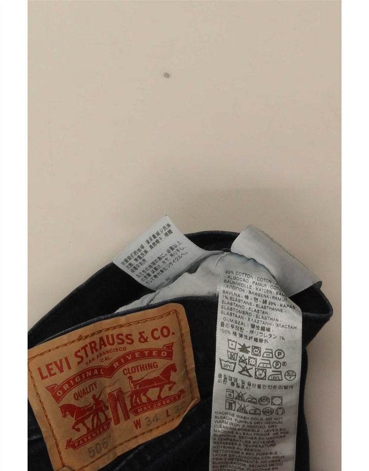 Levi's Uomo 506 Jeans dritti W34 L32 Cotone blu navy