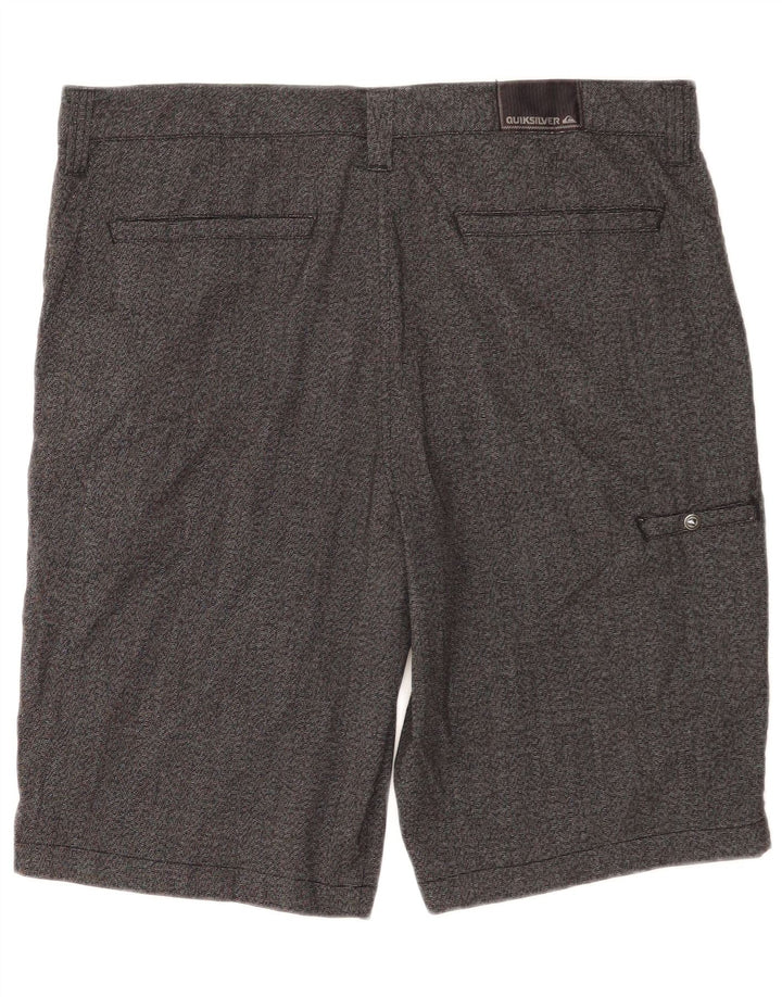 Pantaloncini cargo Quiksilver Zathan da uomo W34 Large in poliestere grigio