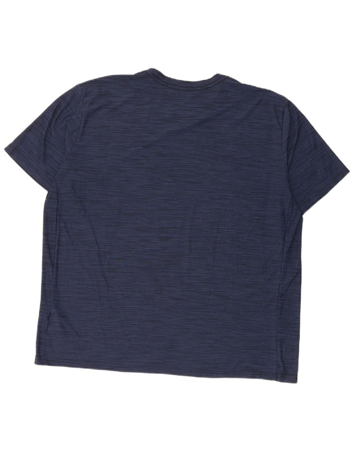 T-shirt da uomo Nike Dri Fit Top 2XL poliestere screziato blu navy