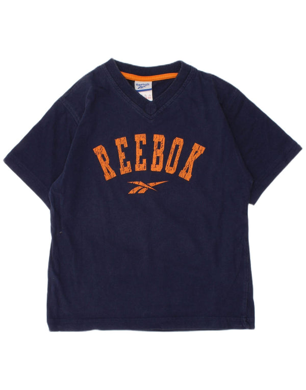 T-shirt grafica Reebok per ragazzi, 5-6 anni, blu navy