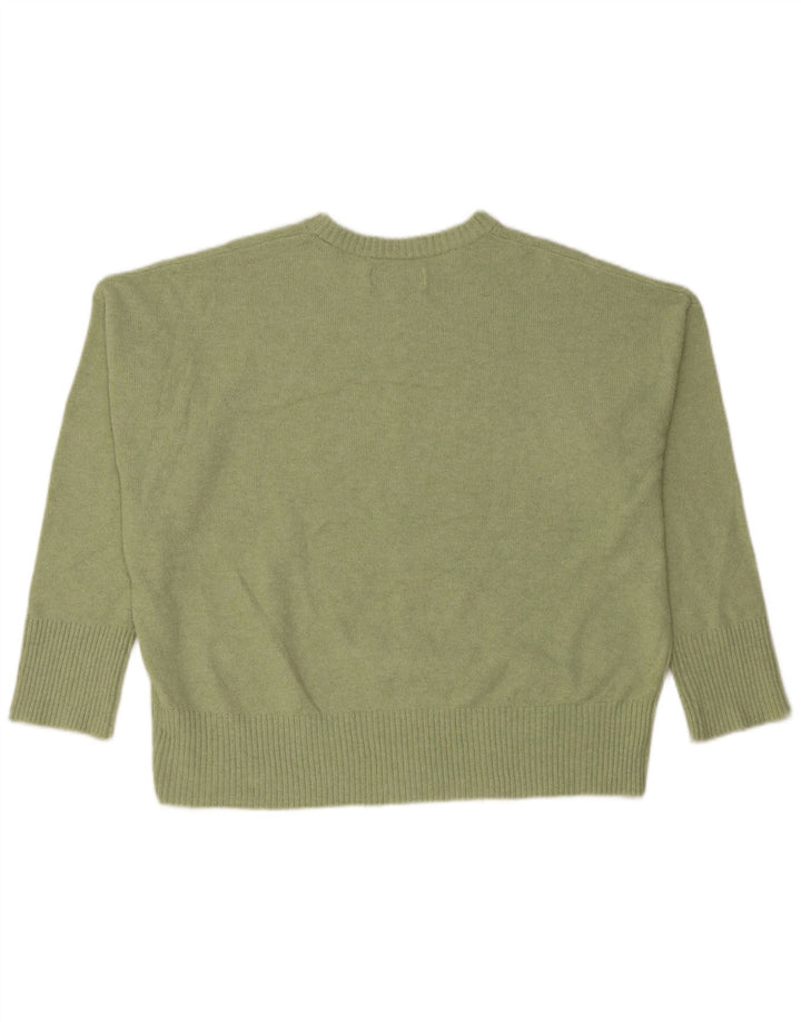 JACK WILLS Womens Oversized Knit 2 Piece Set UK 6 XS Green Polyester