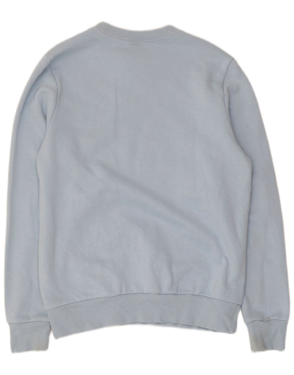 Felpa grafica da uomo Reebok, maglione, cotone blu medio