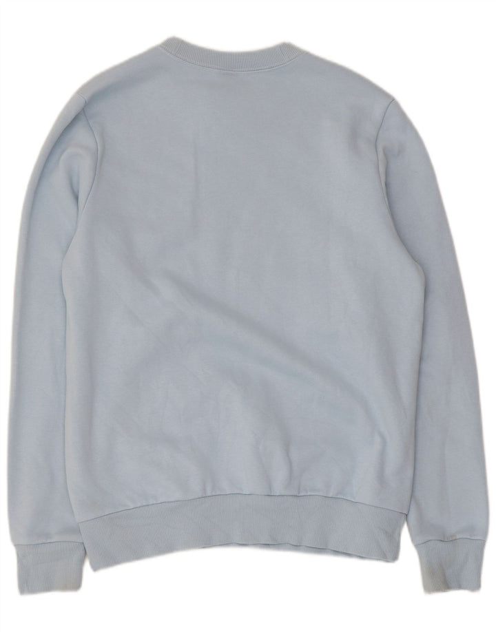 Felpa grafica da uomo Reebok, maglione, cotone blu medio