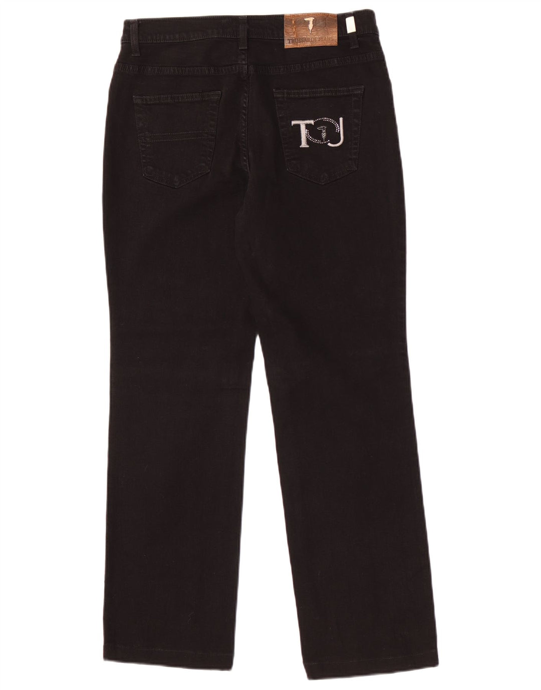Jeans dritti da uomo Trussardi taglia 30 W30 L29 cotone nero