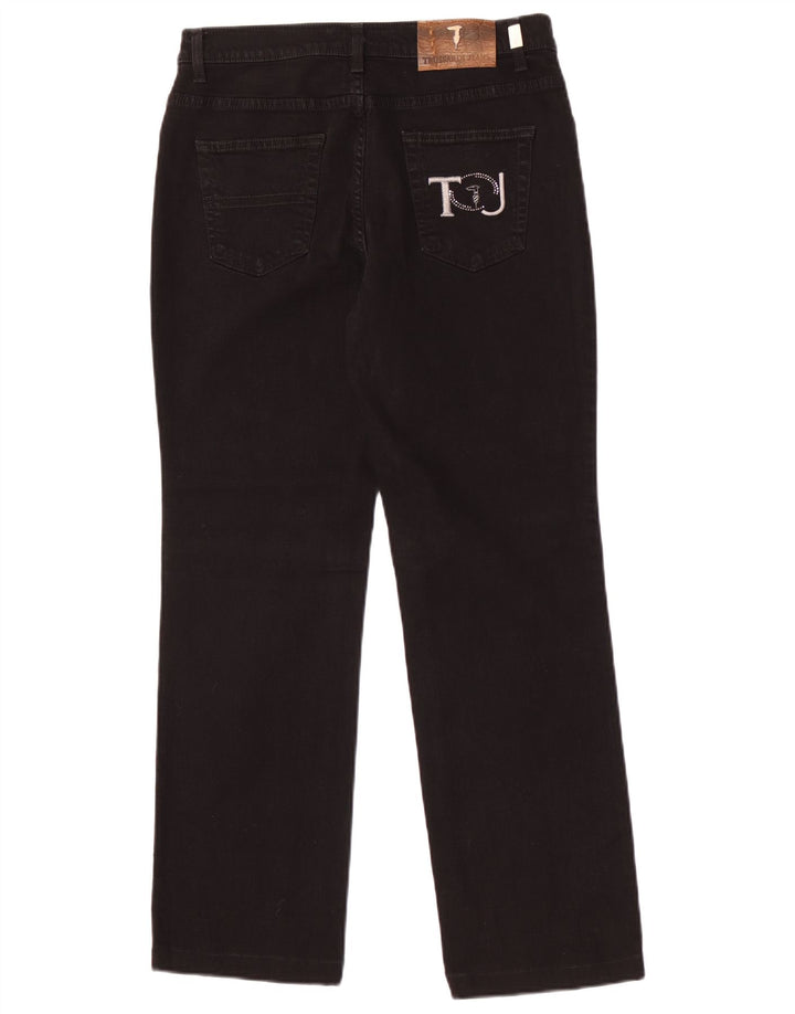 Jeans dritti da uomo Trussardi taglia 30 W30 L29 cotone nero