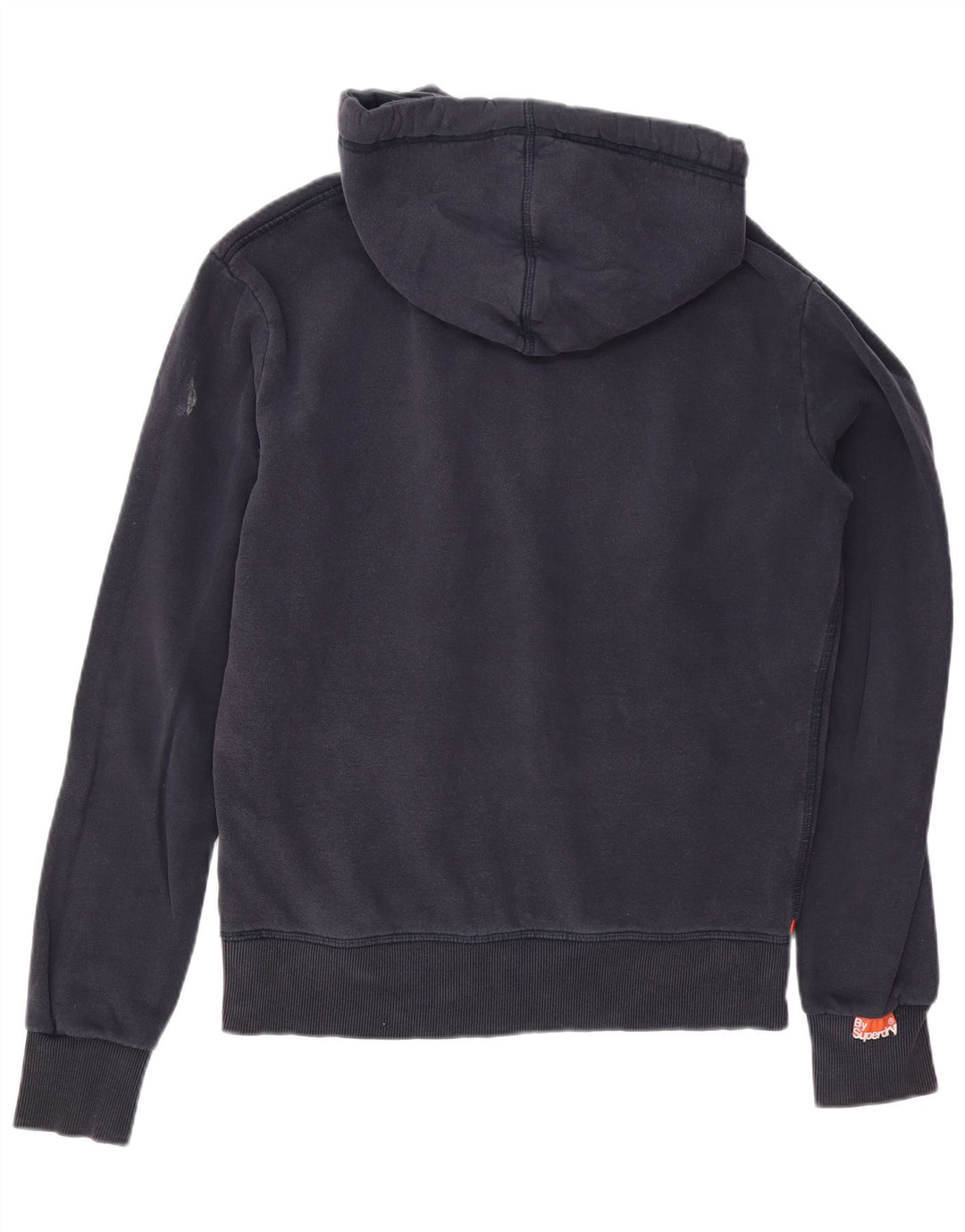 Maglione con cappuccio grafico da uomo Superdry in cotone blu navy medio