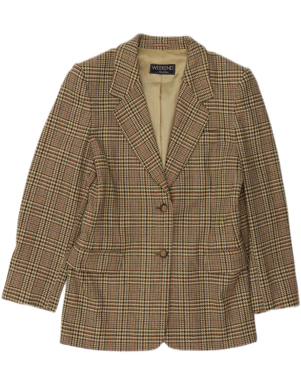 MAX MARA Womens Weekend Oversized Blazer Jacket UK 10 Small Multicoloured