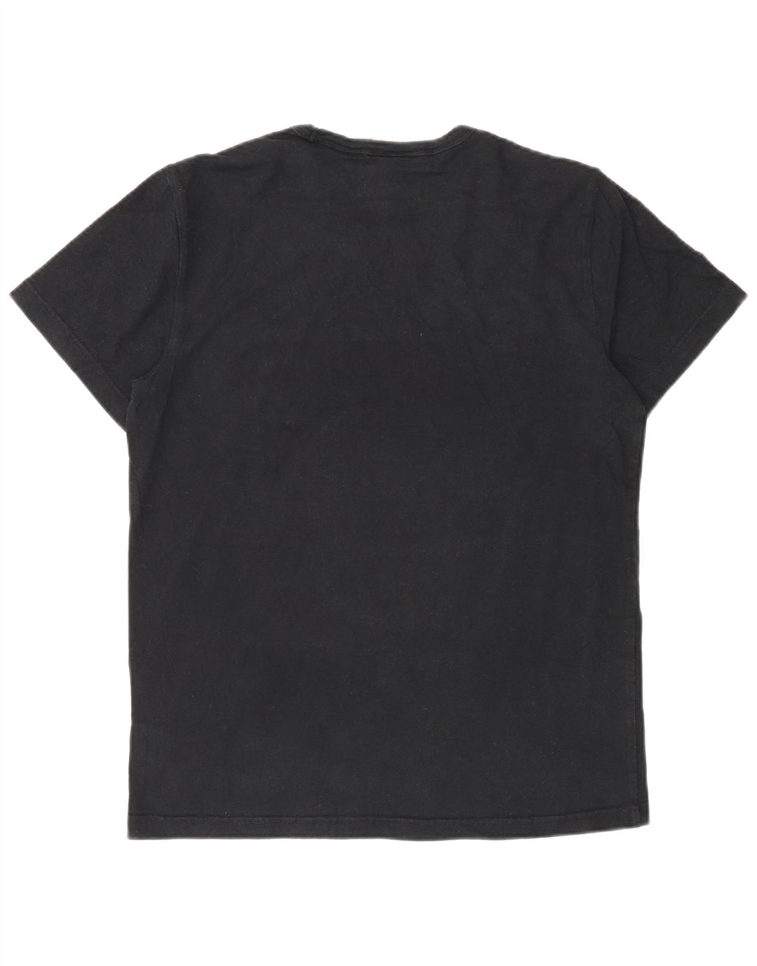 T-shirt grafica da uomo Champion Top piccola in cotone nero