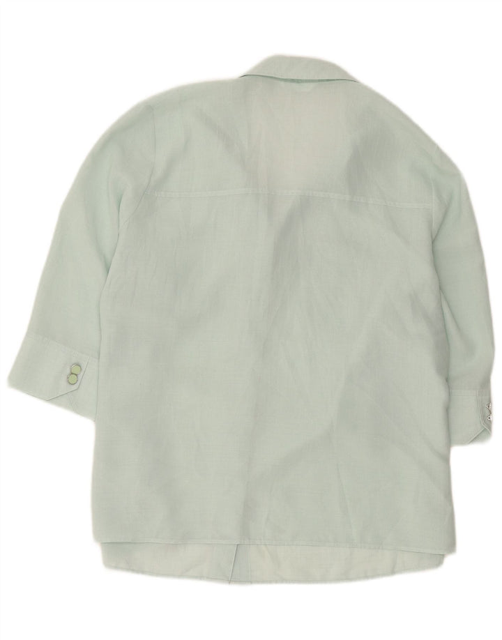 Camicia a maniche corte da donna Marks & Spencer UK 20 2XL poliestere verde