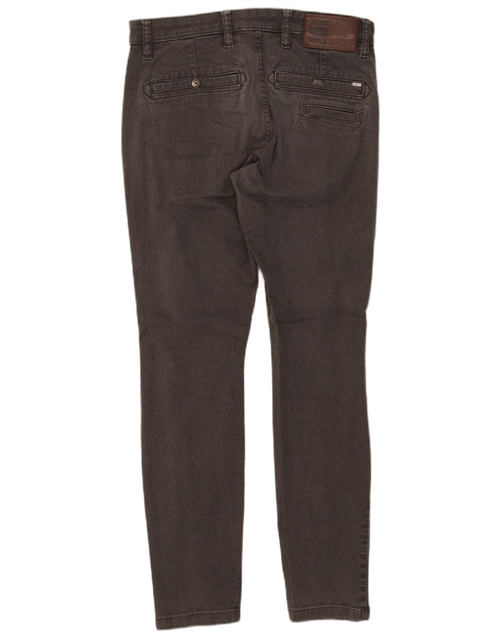 Jeans slim da uomo G-Star W33 L30 cotone geometrico grigio