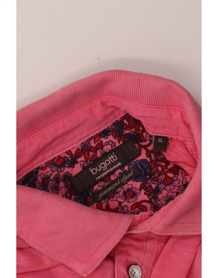 Polo Bugatti da uomo tinta in capo XL Rosa