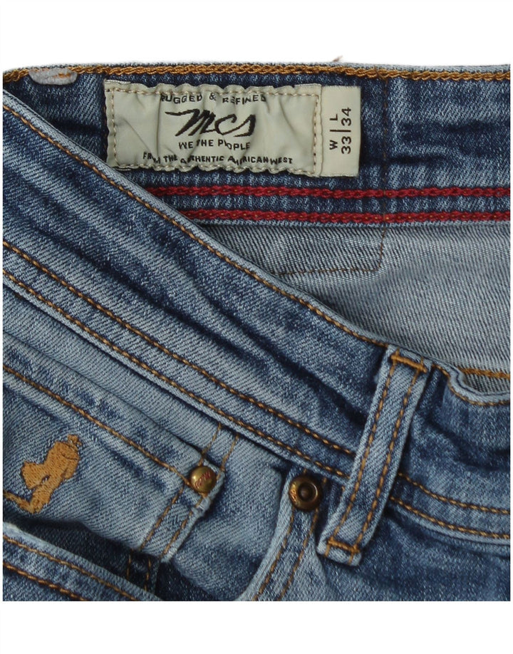 Jeans dritti da uomo Marlboro Classics W33 L34 Blu