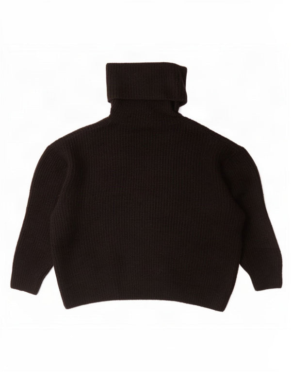 Maglione maglione oversize con collo alto da donna Zara UK 14 medio nero