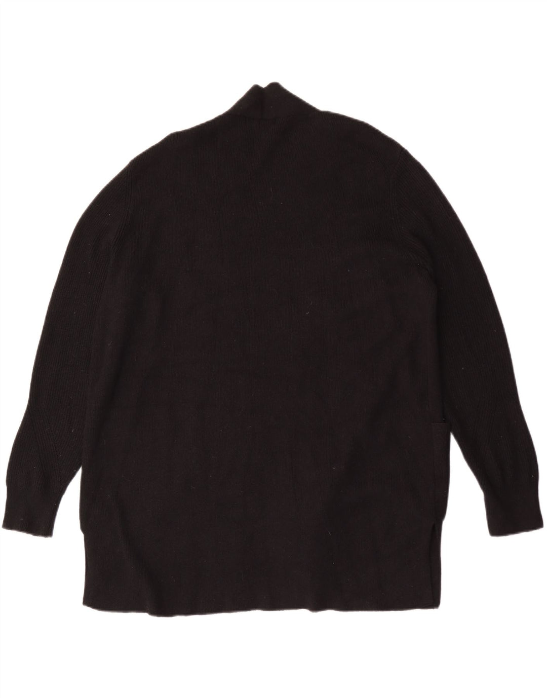 Maglione cardigan aperto lungo da donna Marks & Spencer UK 20 2XL Nero