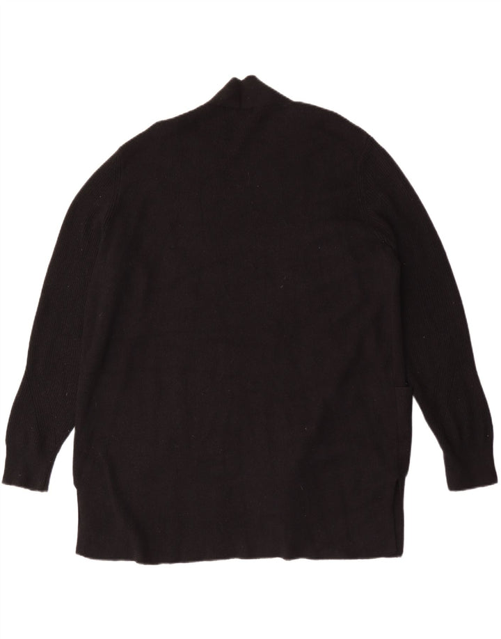Maglione cardigan aperto lungo da donna Marks & Spencer UK 20 2XL Nero