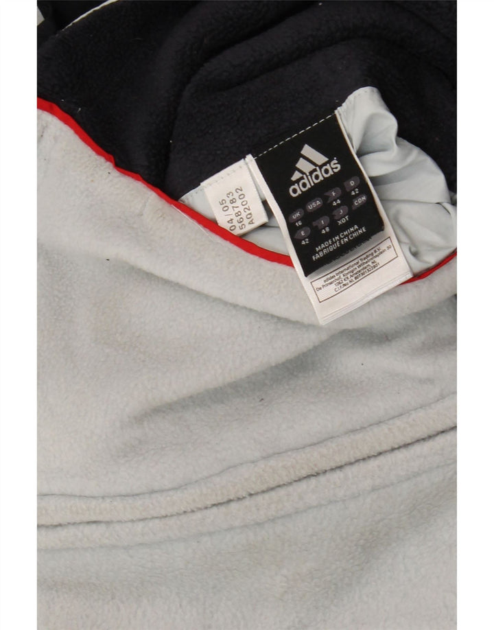ADIDAS Womens Clima Proof Tracksuit Top Jacket UK 16 Large Navy Blue
