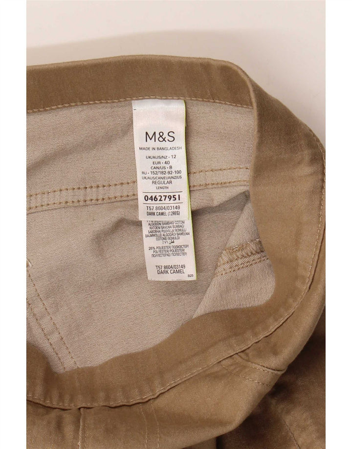 Jeans Jeggings da donna Marks & Spencer UK 12 Medio W30 L28 Cotone beige