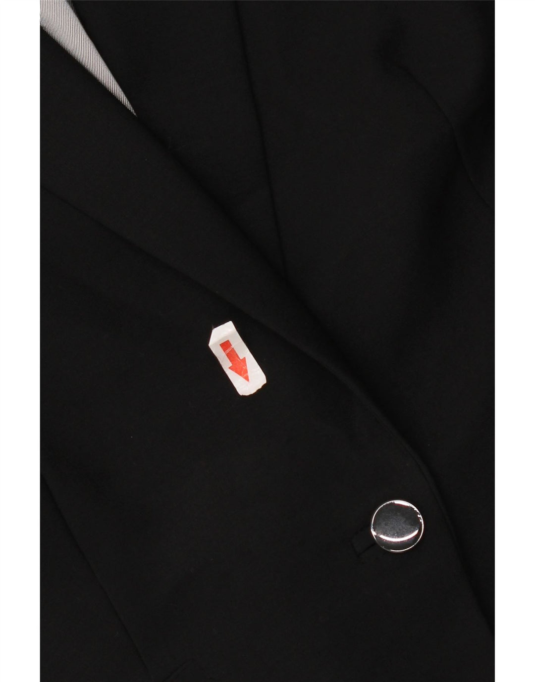 Giacca blazer a 1 bottone Marks & Spencer da donna UK 16 grande lana vergine nera