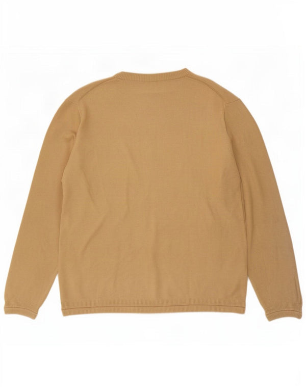 Maglione da uomo con scollo a V Gas 2XL cotone beige