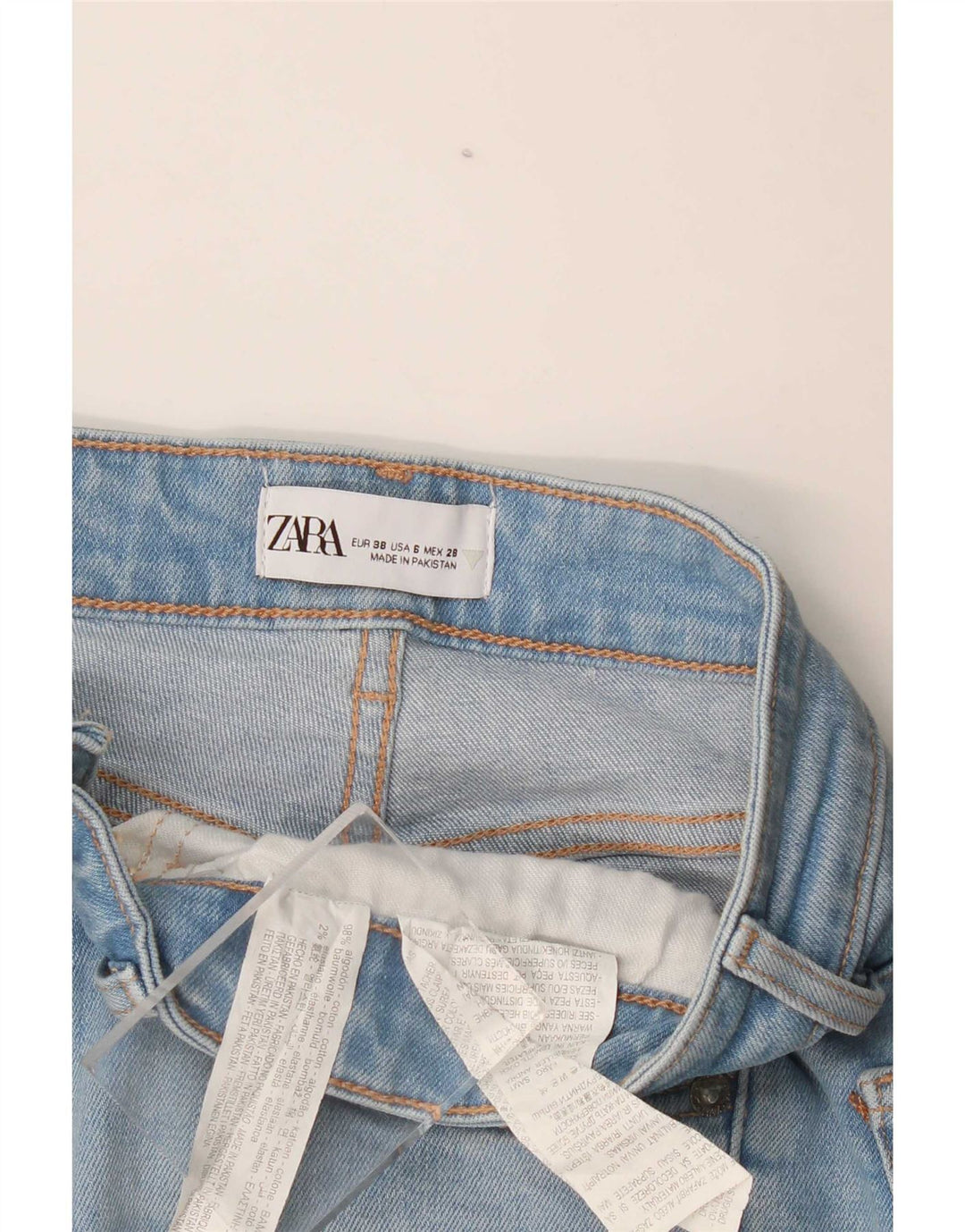Jeans Bootcut da donna Zara EU 38 Small W28 L27 Blu