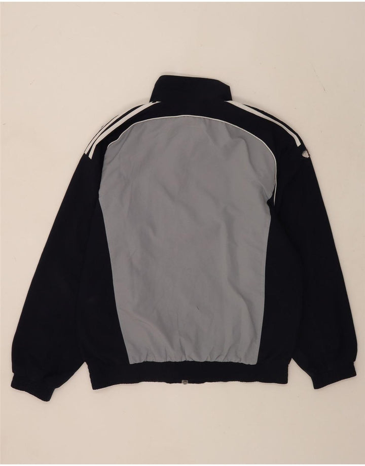 Giacca da tuta da uomo Adidas UK 38/40 Medium Blu Navy Colourblock