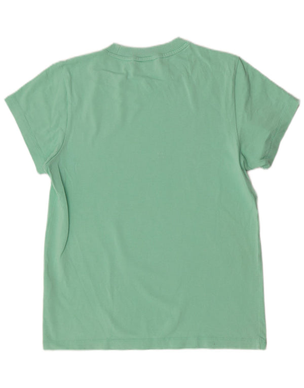 T-shirt grafica da donna Adidas Top UK 8 Small in cotone verde
