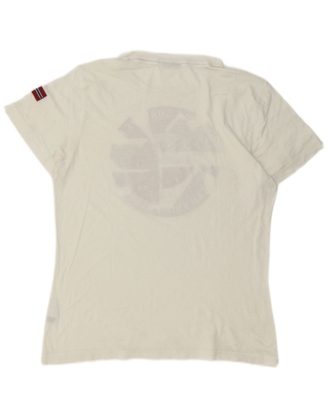 T-shirt grafica da uomo Napapijri Top in cotone bianco medio