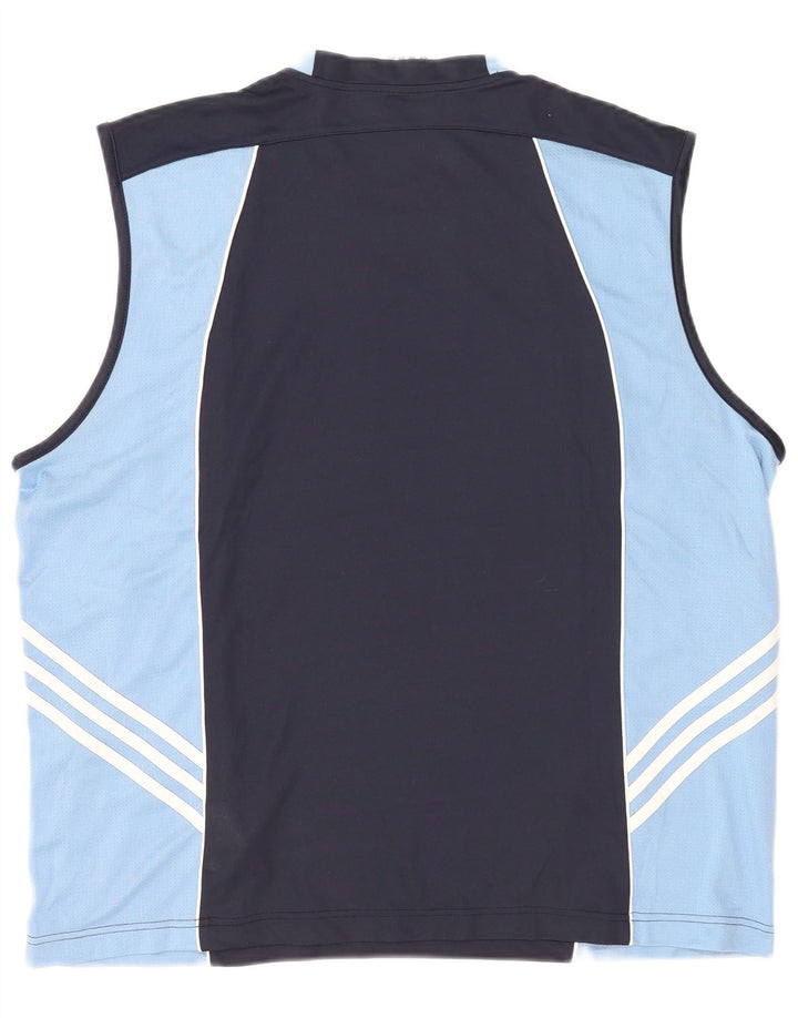 Canotta Adidas Climacool da uomo 2XL Poliestere color block blu navy