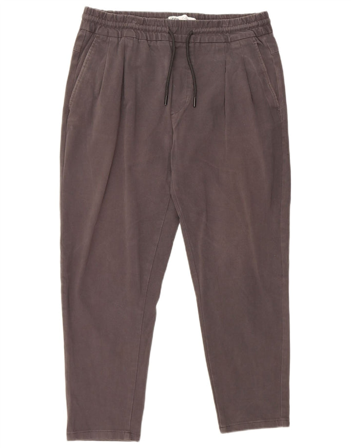 Pantaloni corti da uomo Zara W32 L25 in cotone grigio