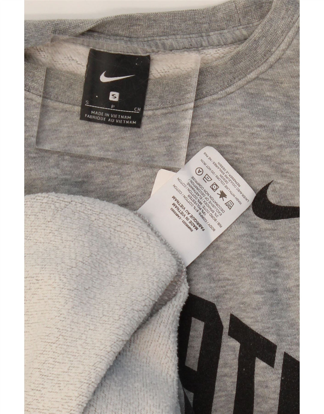Felpa grafica NIKE da uomo Ohio State, piccola, in cotone grigio