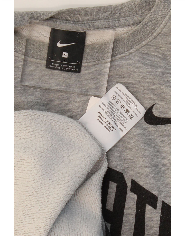 Felpa grafica NIKE da uomo Ohio State, piccola, in cotone grigio
