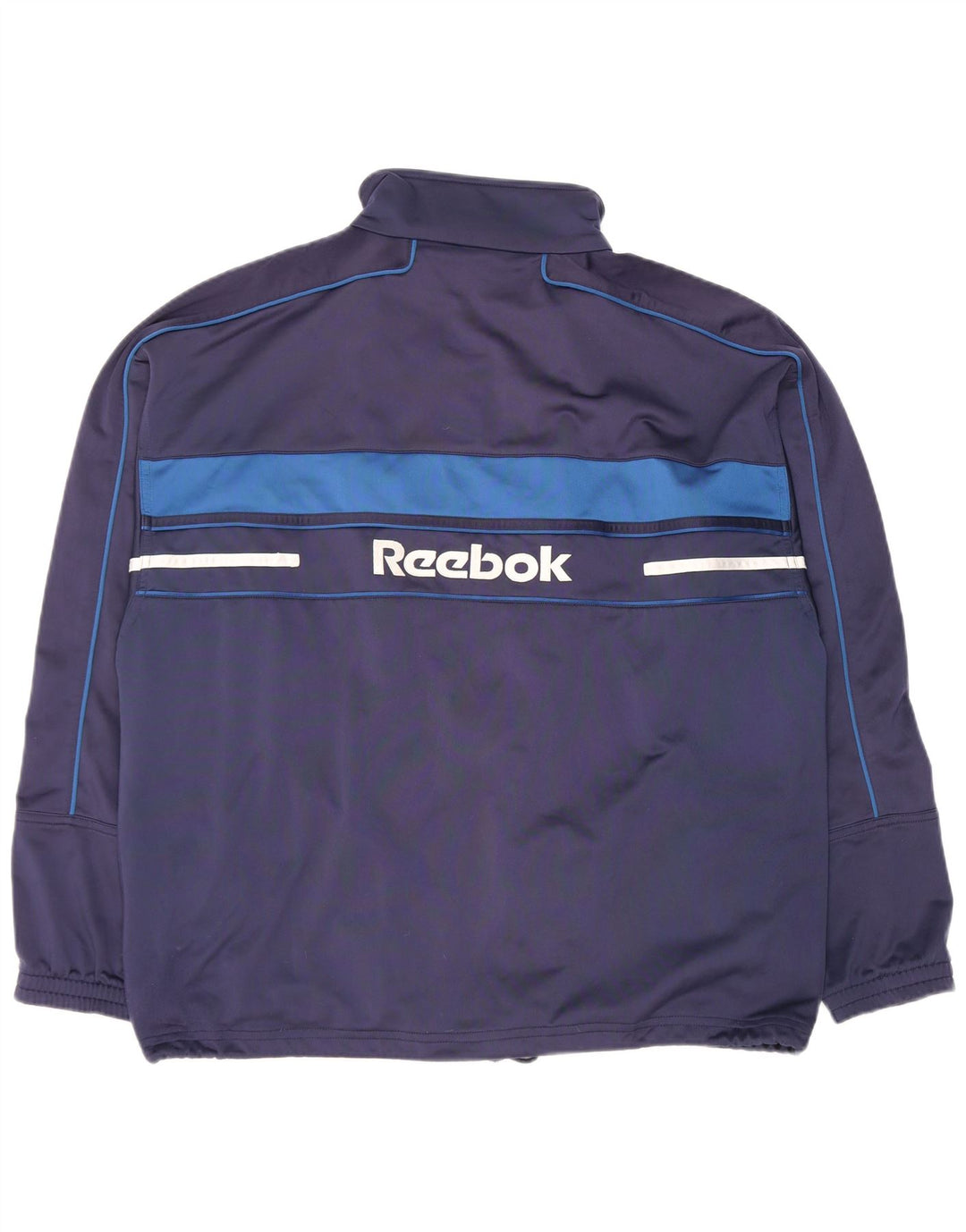 Giacca Reebok da uomo con grafica grafica, color block medio blu navy