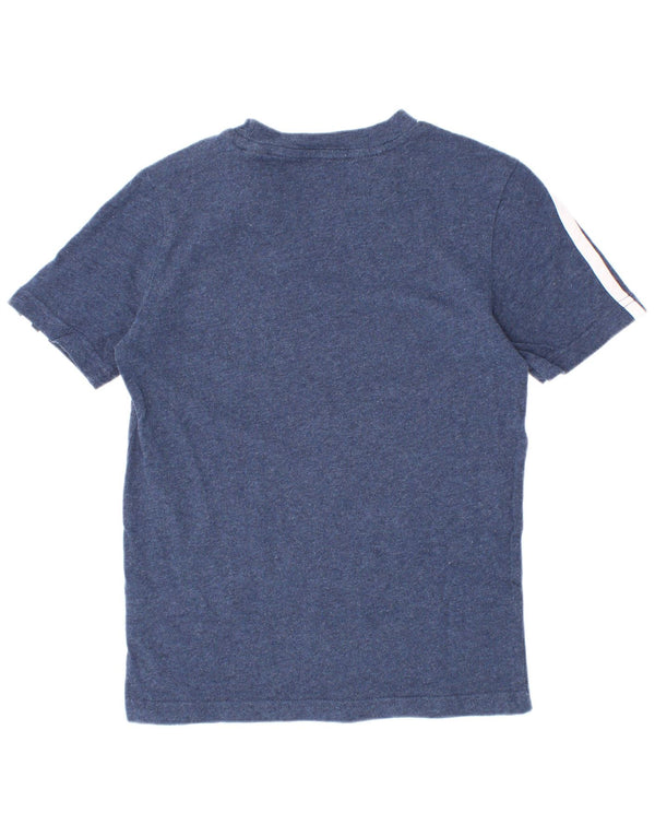 T-shirt Adidas da ragazzo Top 7-8 anni in cotone blu navy