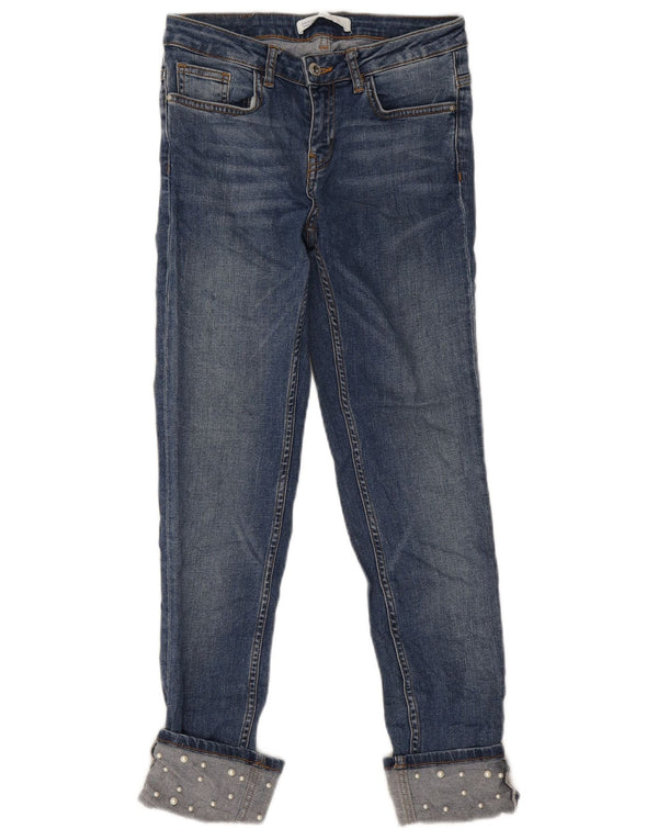 Jeans slim da donna Zara EU 36 XS W26 L26 Blu