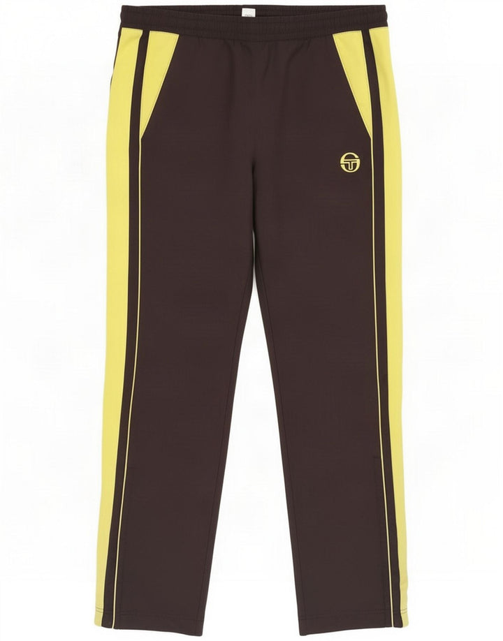 Pantaloni da tuta da uomo Sergio Tacchini Medium Black Colourblock Poliestere