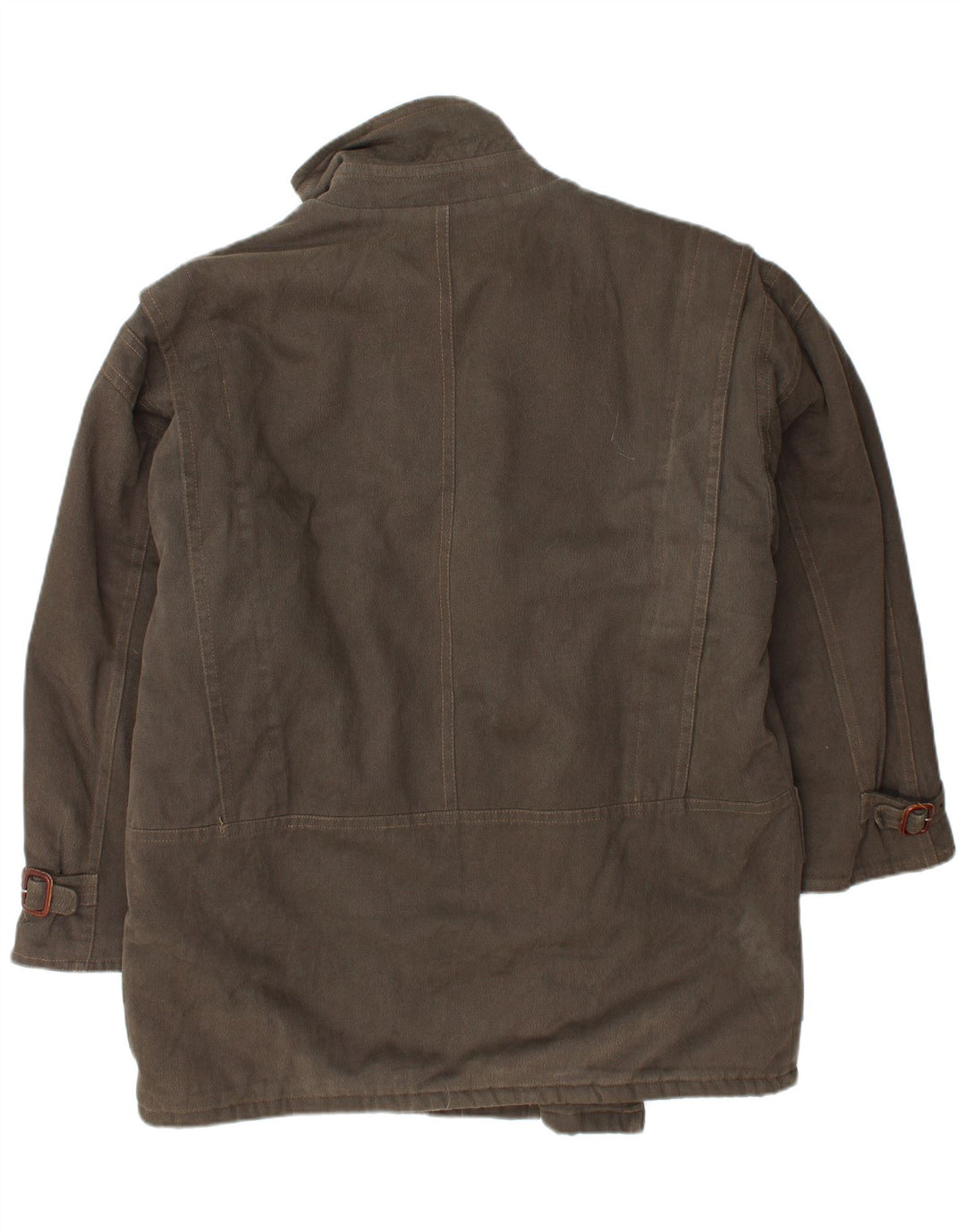 Giacca Sherpa da uomo VINTAGE UK 40 grande cotone marrone