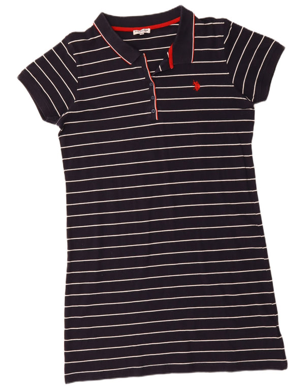 Polo Assn. Abito polo da donna UK 18 XL Cotone a righe blu navy