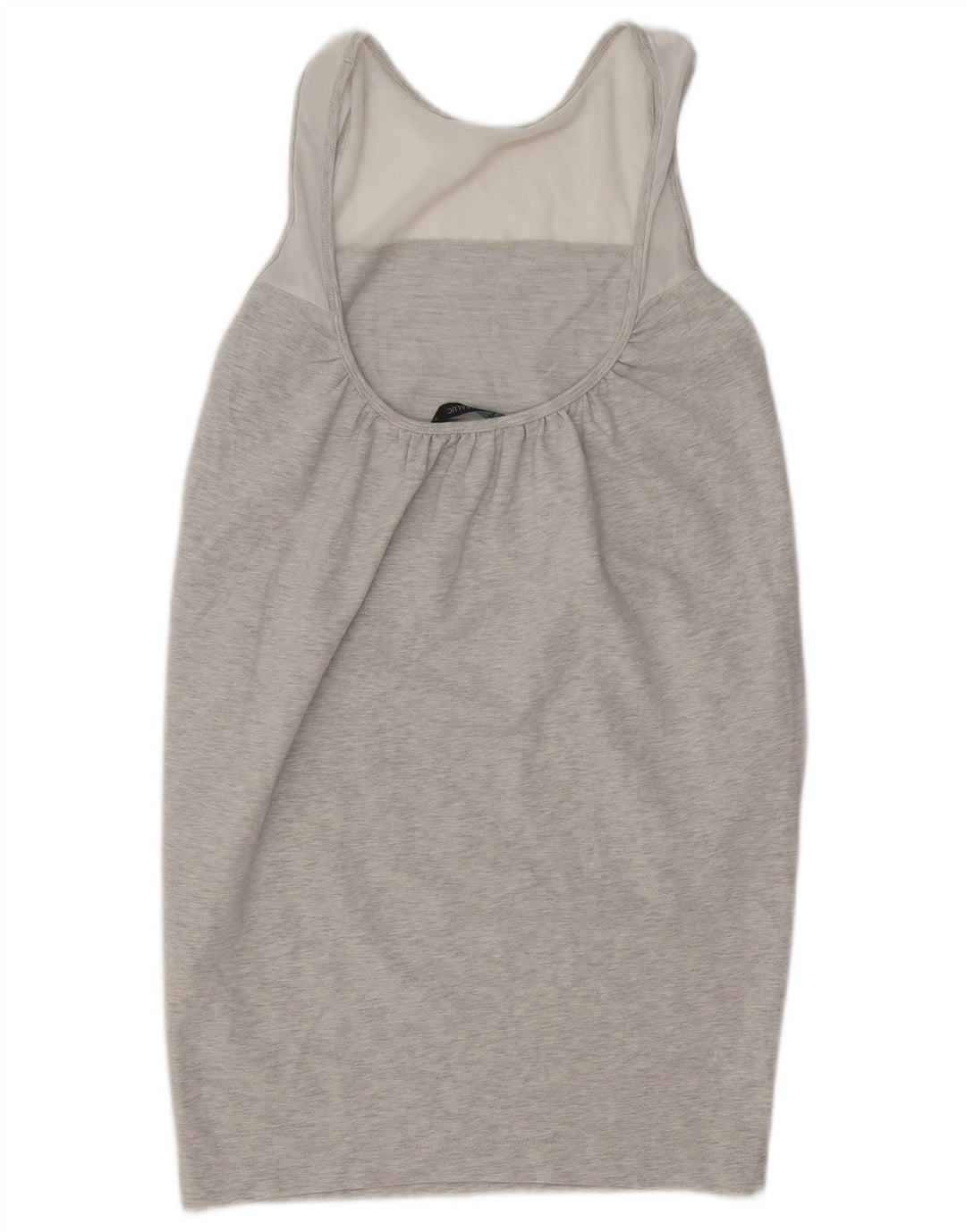 Abito basic senza maniche da donna ZARA UK 10 piccolo grigio