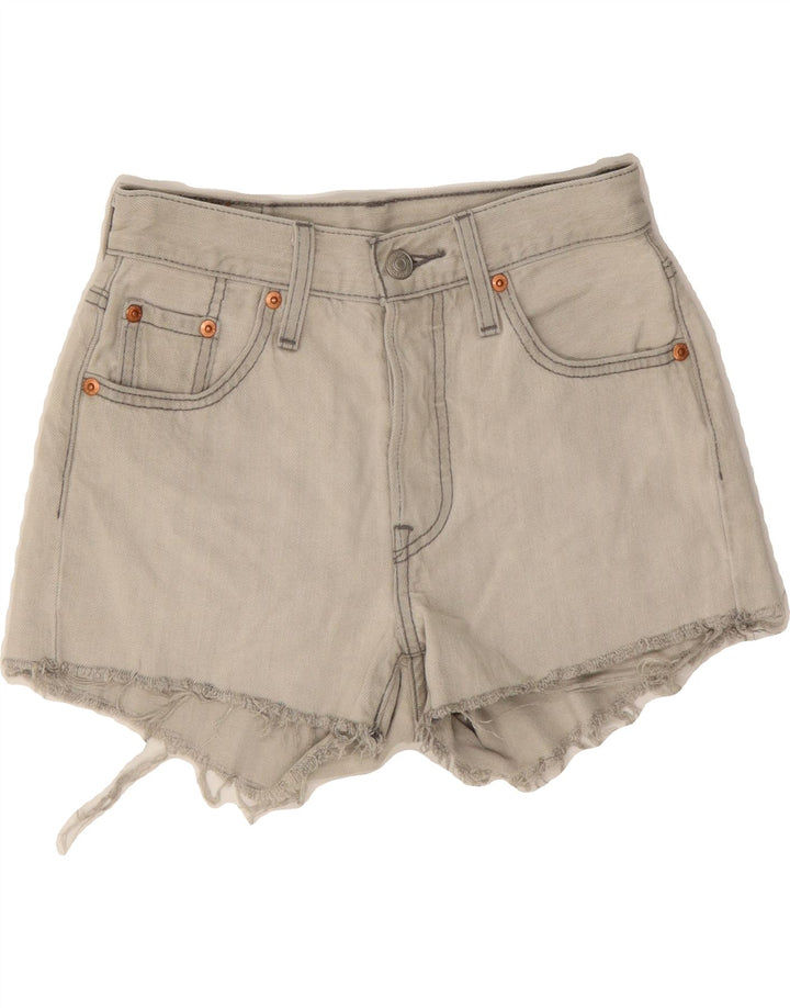 LEVI'S Womens 501 Denim Shorts W23 2XS Grey Cotton Vintage Levi's and Second-Hand Levi's from Messina Hembry 
