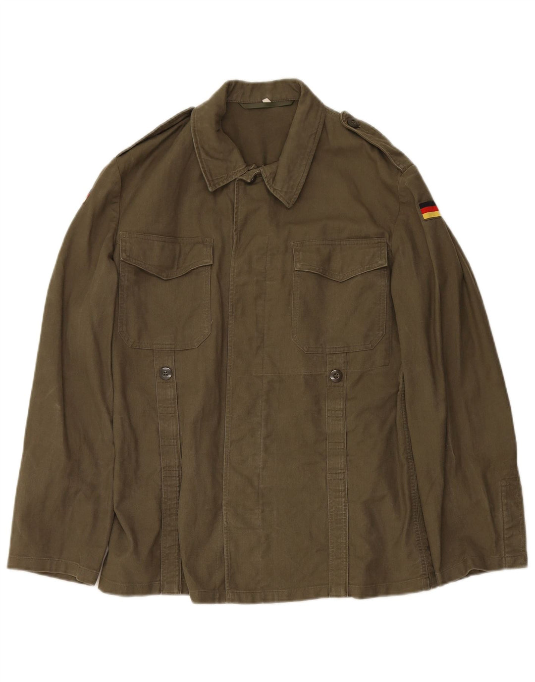 Giacca militare da uomo VINTAGE UK 36 piccola verde