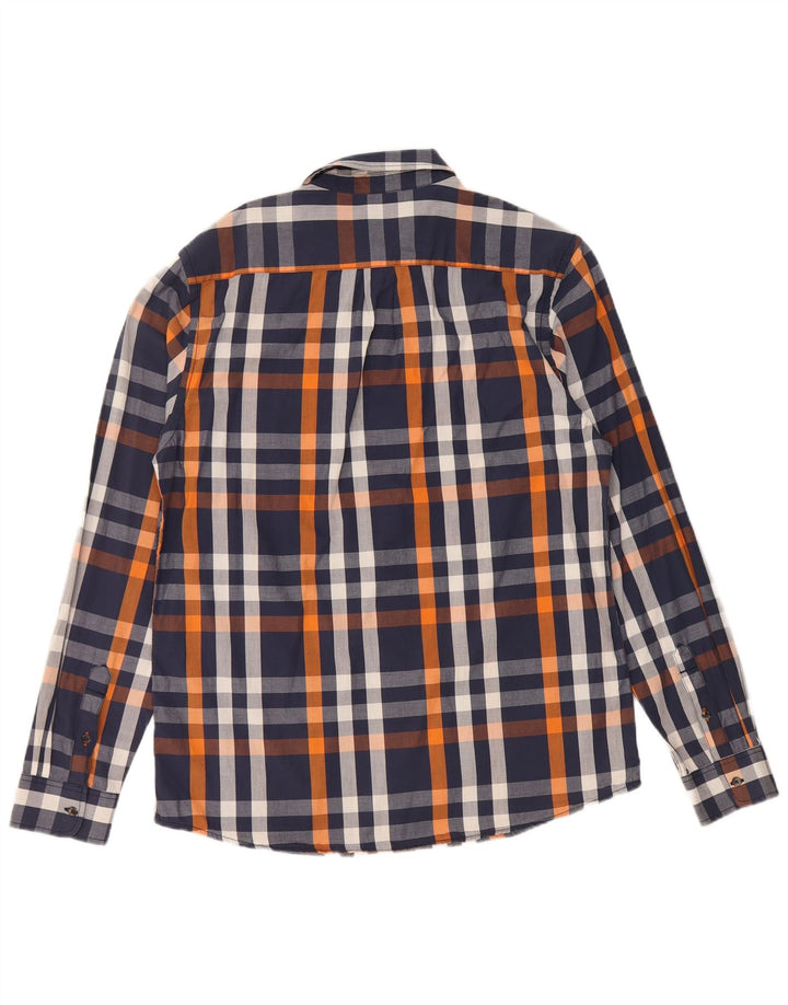 Camicia Wrangler da uomo vestibilità regolare in cotone a quadri blu navy medio