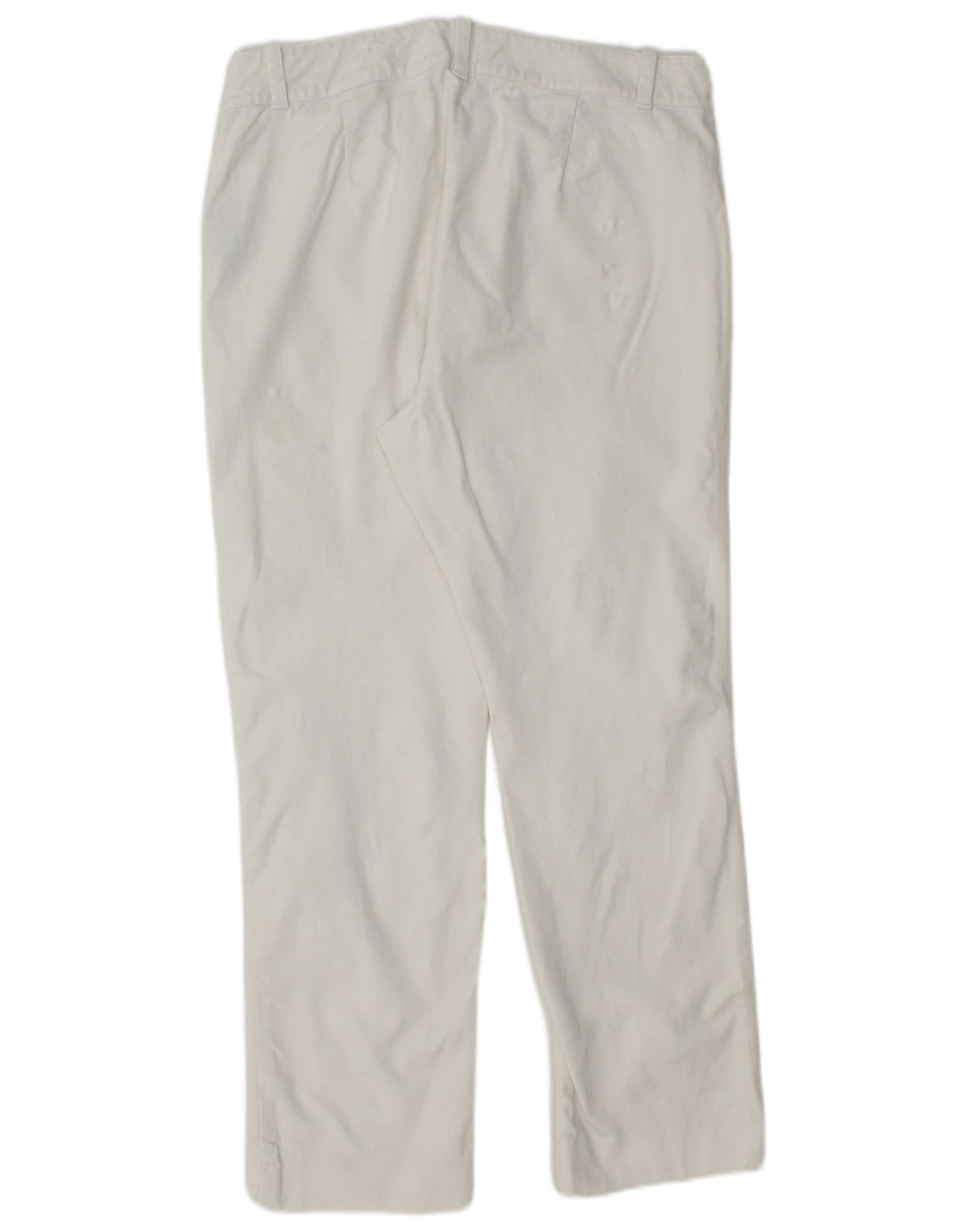 Pantaloni casual dritti da donna RALPH LAUREN US 12 Large W32 L27 Bianco