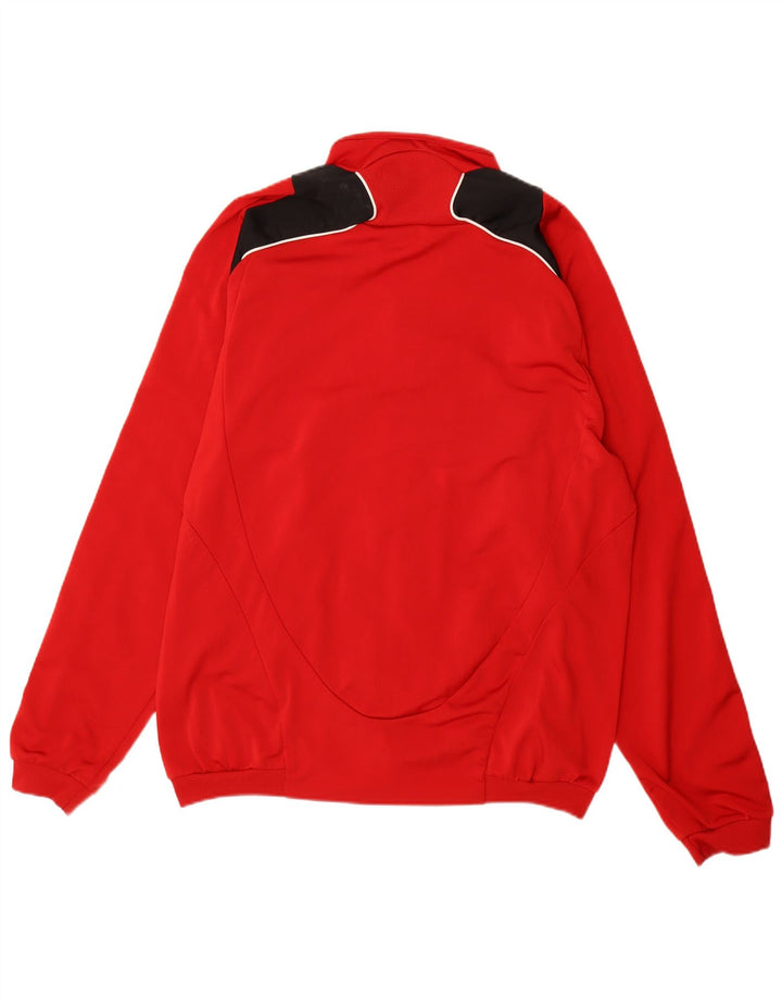 Giacca da tuta da uomo Adidas UK 46/48 XL Poliestere color block rosso