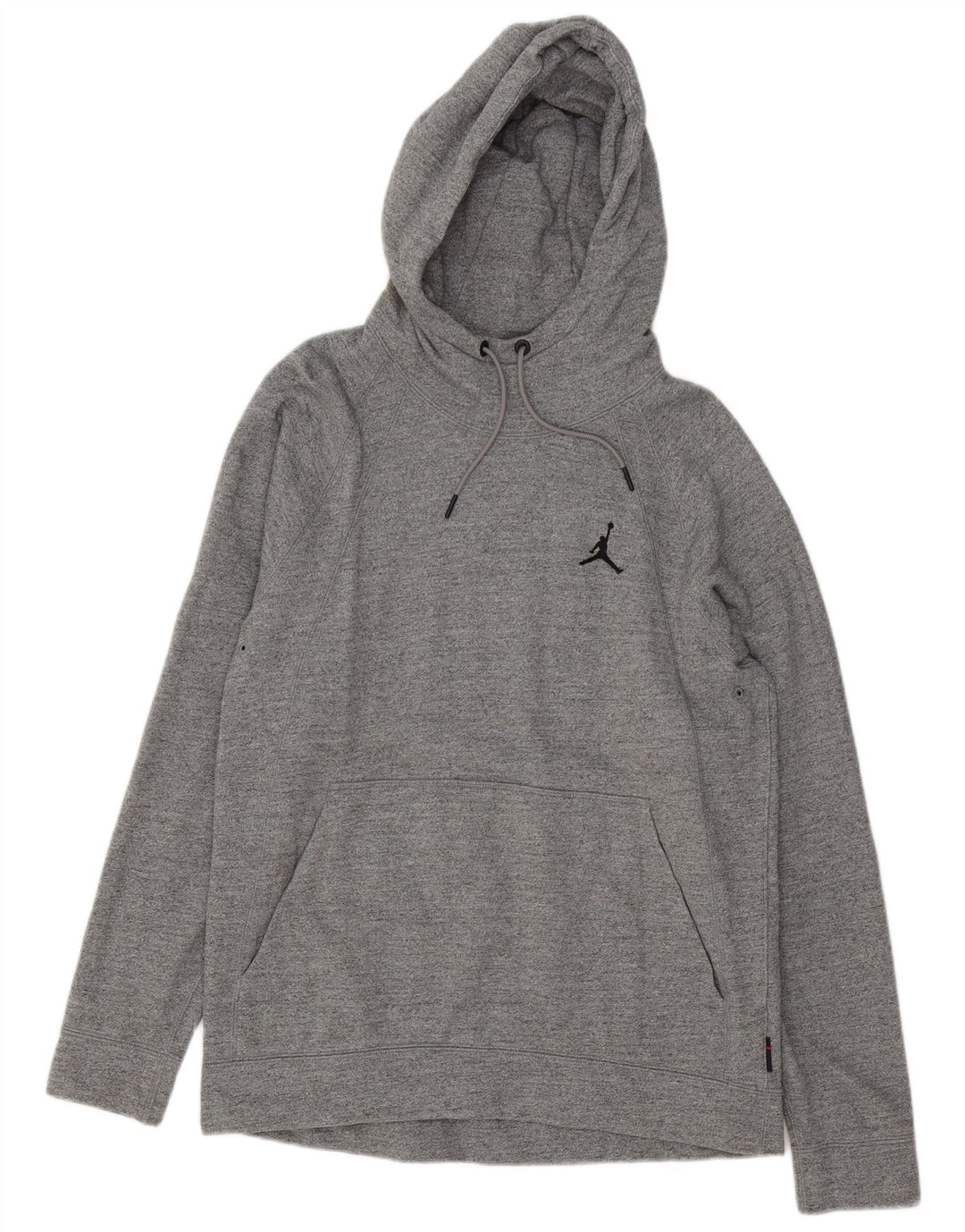 Felpa con cappuccio da uomo Jordan Large in cotone chiazzato grigio