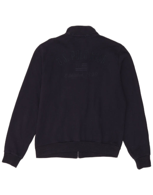 Polo Assn. Giacca da tuta grafica da uomo blu medio medio